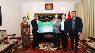 PVEP gửi lời chia buồn và trao quà ủng hộ nạn nhân động đất tại Myanmar