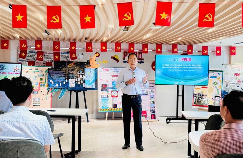 PVOIL: Sôi nổi cuộc thi Báo tường “50 năm – Tự hào Petrovietnam”