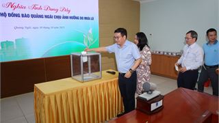 BSR quyên góp ủng hộ đồng bào Quảng Ngãi khắc phục hậu quả mưa lũ
