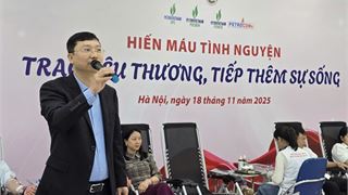 Tuổi trẻ Petrovietnam tổ chức chương trình hiến máu tình nguyện: “Trao yêu thương, tiếp thêm sự sống”