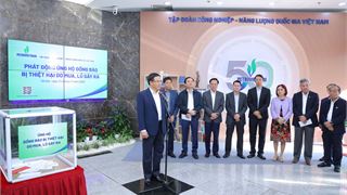 Chủ tịch HĐTV Petrovietnam Lê Mạnh Hùng phát động ủng hộ đồng bào chịu ảnh hưởng bởi thiên tai