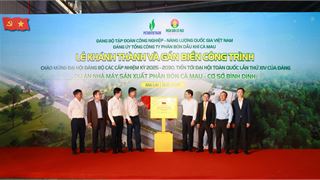 Khánh thành và gắn biển công trình Nhà máy Sản xuất Phân bón Cà Mau – Cơ sở Bình Định