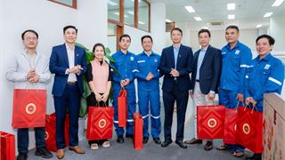 Lãnh đạo Petrovietnam động viên người lao động PVNDB nhân dịp Tết Bính Ngọ