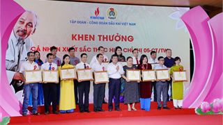 Người lao động PV GAS được tôn vinh tại Lễ phát động Tháng Công nhân năm 2022