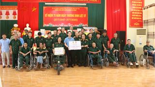Hội CCB Tập đoàn thăm, tặng quà thương bệnh binh và hỗ trợ xây nhà nghĩa tình đồng đội tại tỉnh Phú Thọ