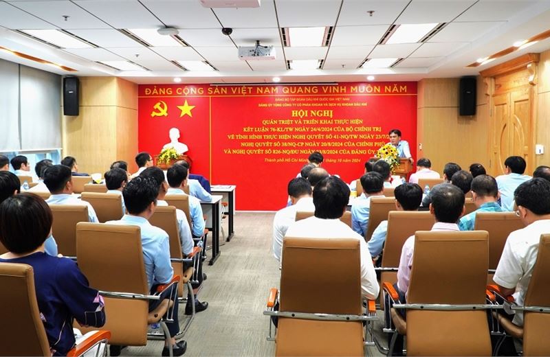 Đảng ủy PV Drilling quán triệt Kết luận 76-KL/TW và triển khai sinh hoạt chuyên đề “Một đội ngũ, một mục tiêu”
