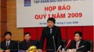 Quý I, tổng sản lượng khai thác quy dầu tăng 14% so với cùng kỳ năm 2008