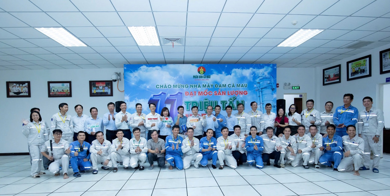 Nhà máy Đạm Cà Mau cán mốc sản lượng 11 triệu tấn Urê Nhà máy Đạm Cà Mau cán mốc sản lượng 11 triệu tấn Urê