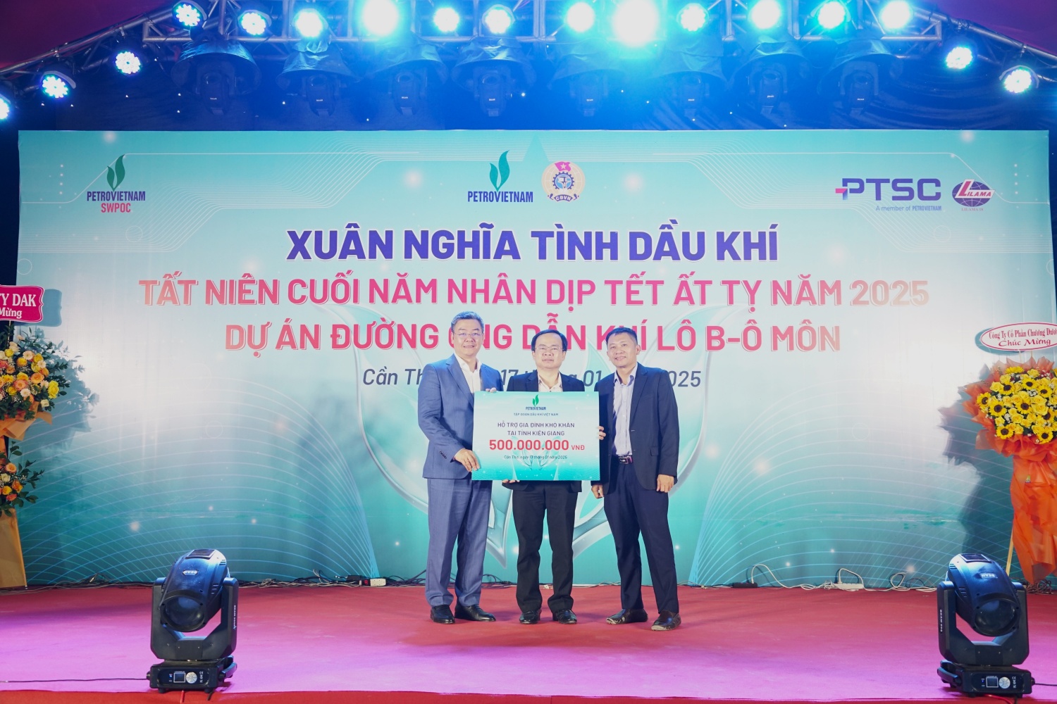 Ấm áp “Xuân nghĩa tình Dầu khí” tại Dự án Đường ống dẫn khí Lô B-Ô Môn