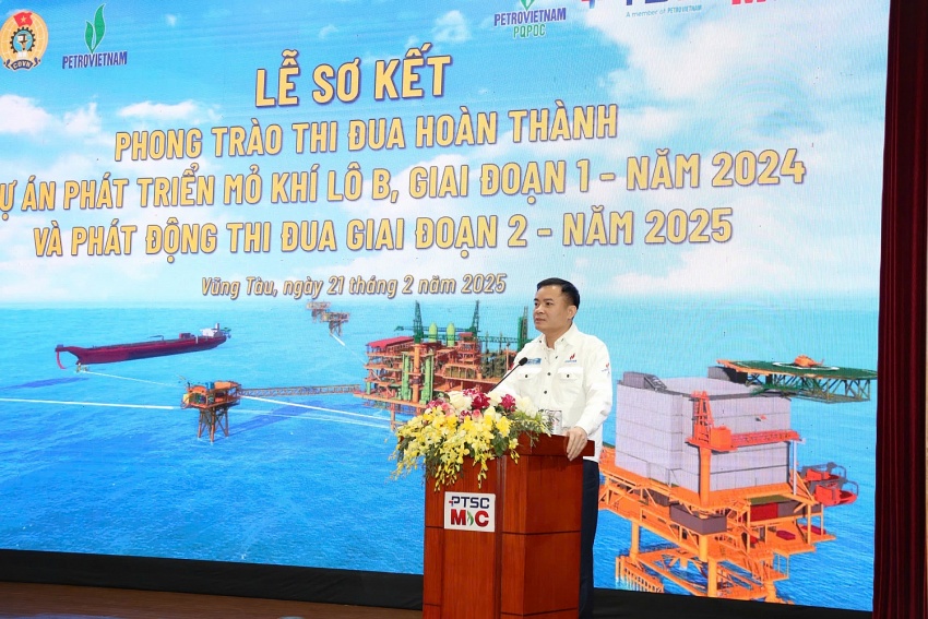 Dự án Phát triển Mỏ khí Lô B phát động thi đua giai đoạn 2 năm 2025 Dự án Phát triển Mỏ khí Lô B phát động thi đua giai đoạn 2 năm 2025