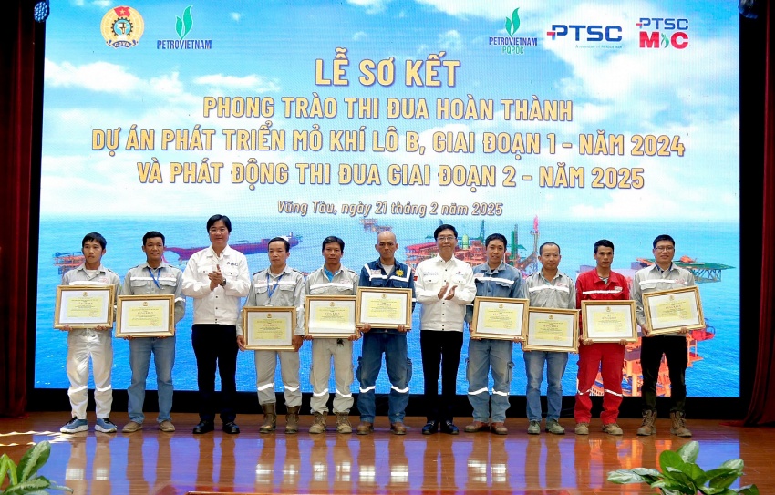 Dự án Phát triển Mỏ khí Lô B phát động thi đua giai đoạn 2 năm 2025