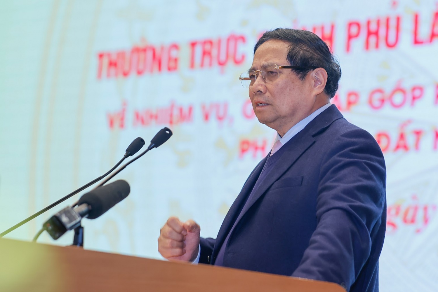 Thủ tướng Phạm Minh Chính: DNNN phát huy tinh thần yêu nước, tiên phong bứt phá cho mục tiêu tăng trưởng 8%
