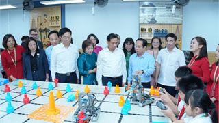 Khánh thành 2 phòng thực hành STEM tại THCS Tây Mỗ và Tây Mỗ 3