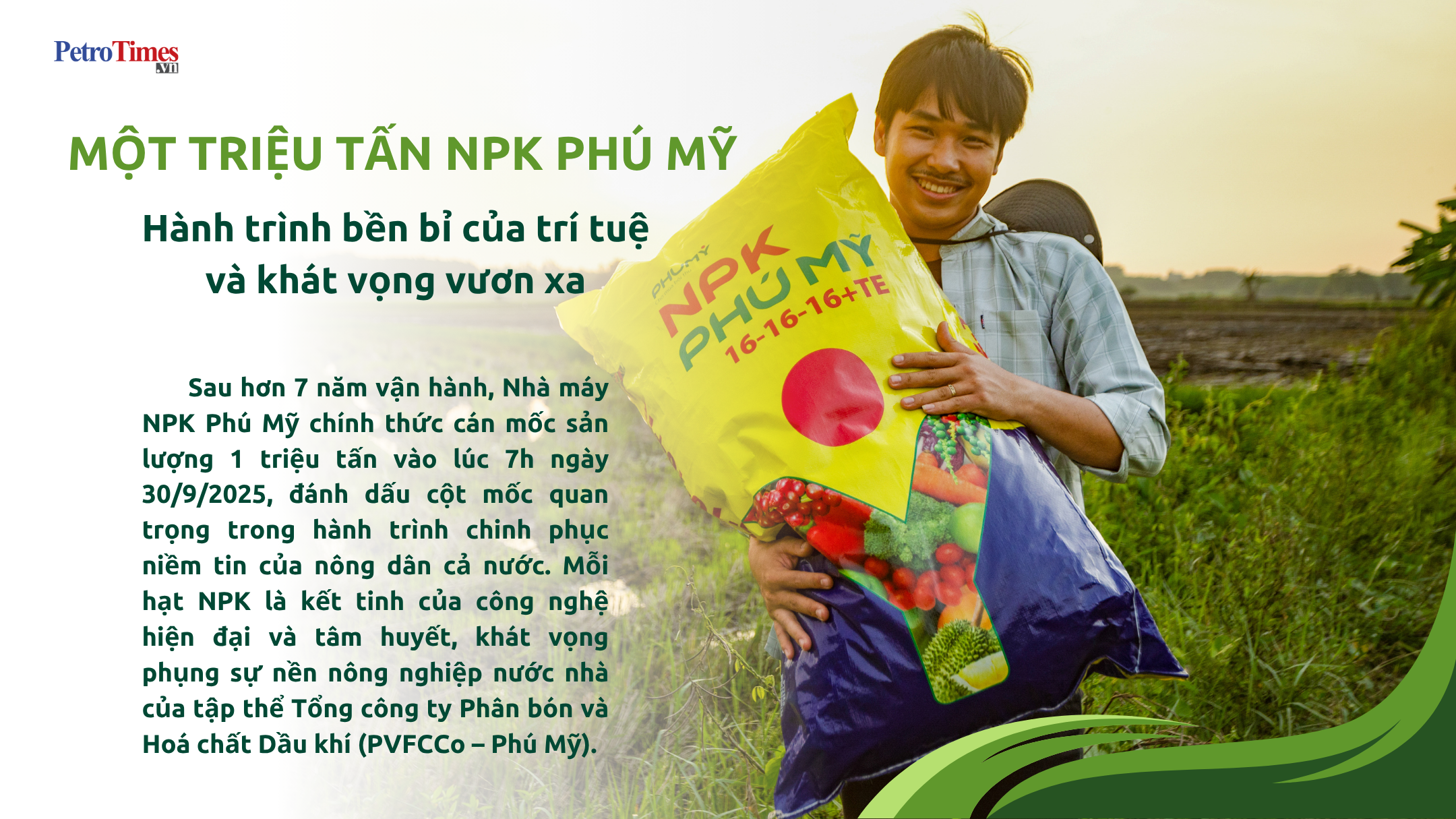 [Magazine] 1 triệu tấn NPK Phú Mỹ: Hành trình bền bỉ của trí tuệ và khát vọng vươn xa”