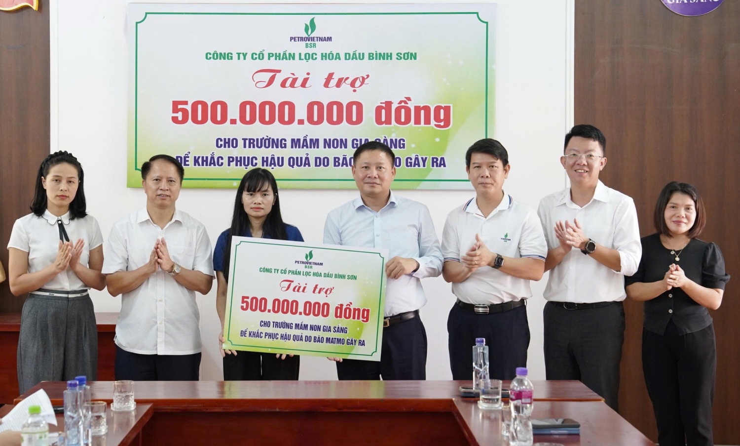 Người lao động BSR hỗ trợ 1,2 tỷ đồng giúp các trường học tại Thái Nguyên khắc phục hậu quả mưa lũ”