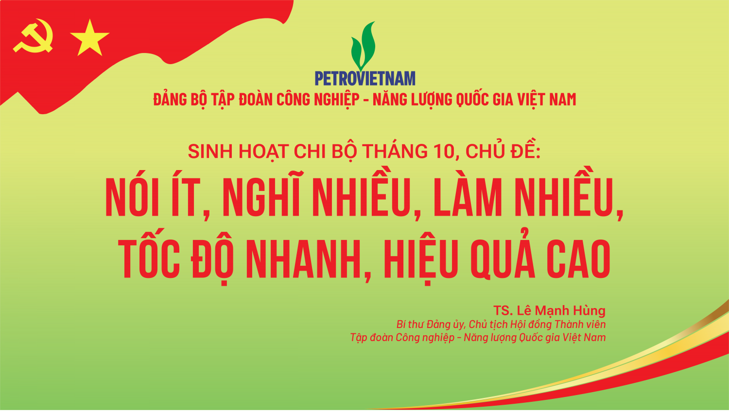 Đảng bộ Petrovietnam: Nâng cao chất lượng sinh hoạt chi bộ, phấn đấu hoàn thành xuất sắc nhiệm vụ năm 2025