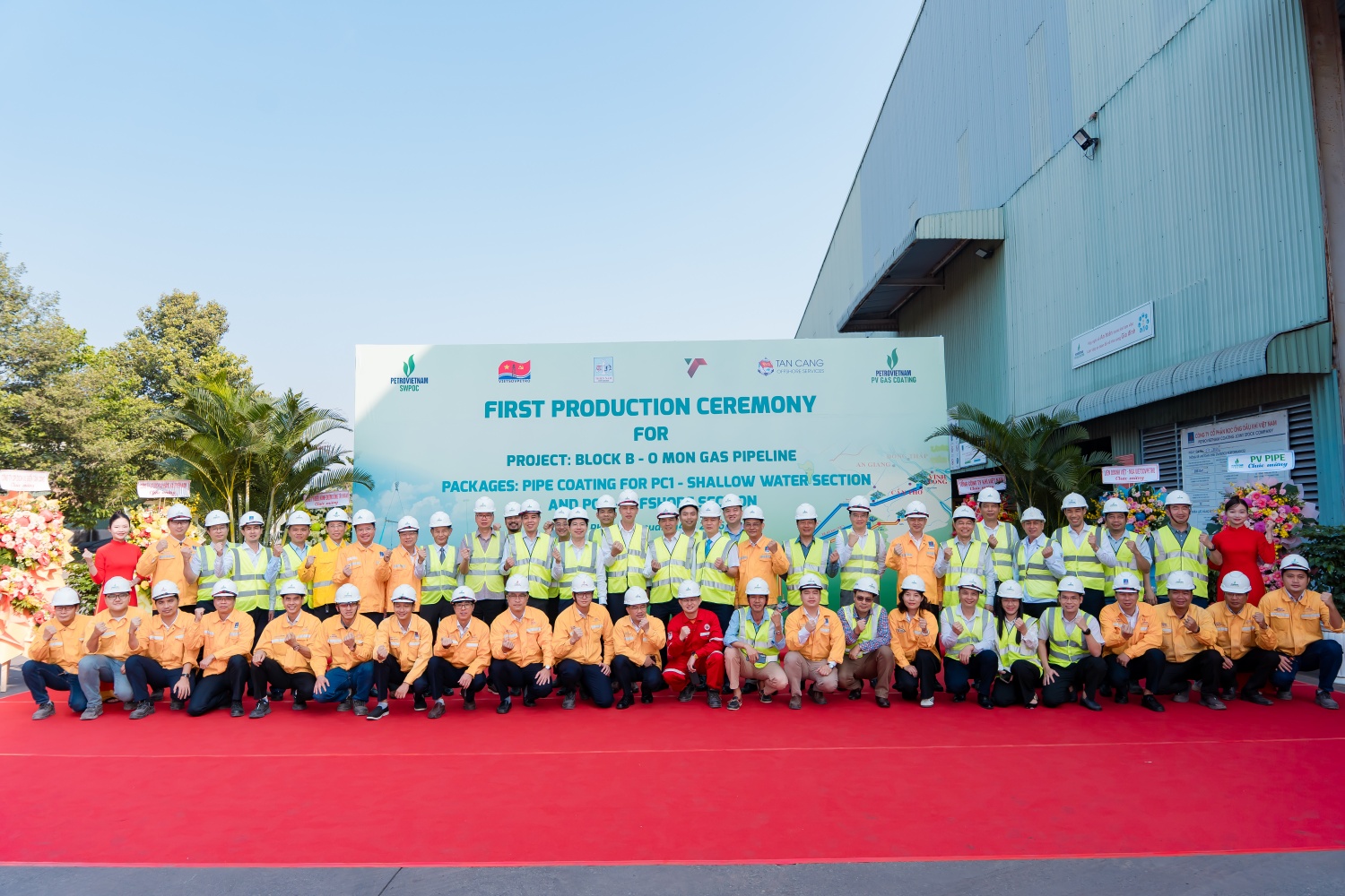 Khởi công Hợp đồng bọc ống PC1 và PC2 - Dự án đường ống dẫn khí Lô B - Ô Môn”