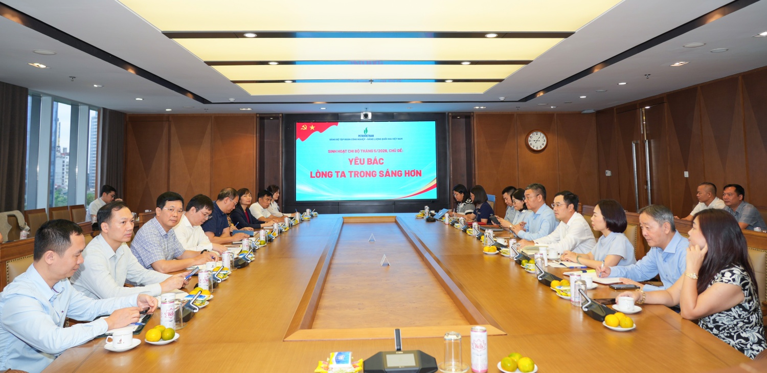 “Yêu Bác lòng ta trong sáng hơn” - chủ đề sinh hoạt chi bộ ý nghĩa tại Đảng bộ Bộ máy QL&ĐH Petrovietnam