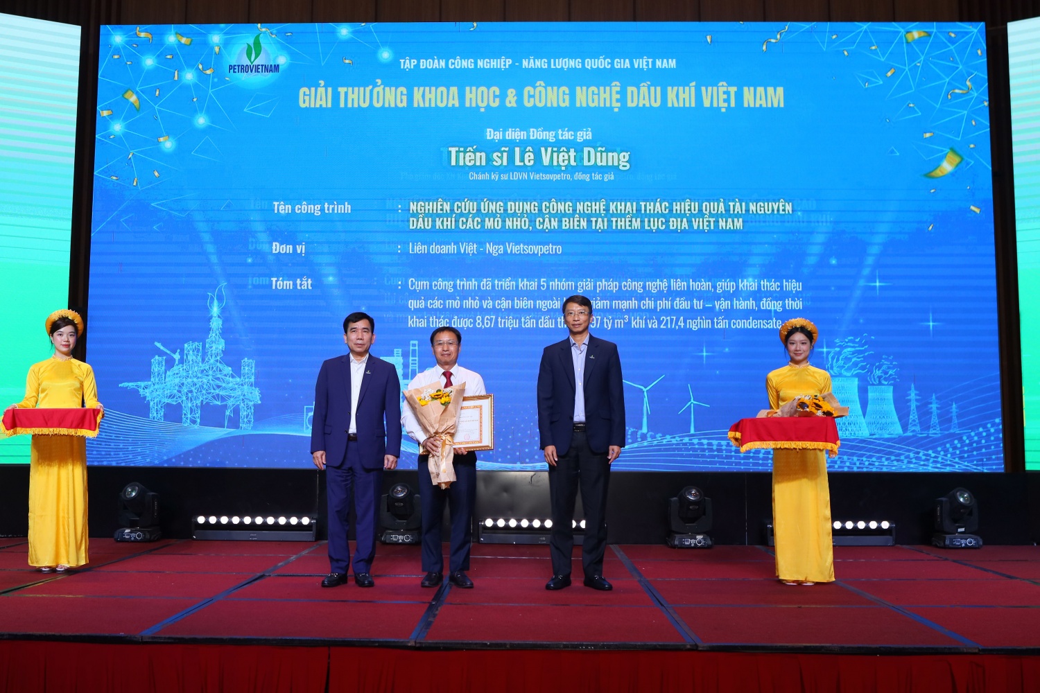 Petrovietnam trao Giải thưởng Khoa học và Công nghệ Dầu khí Việt Nam cho các công trình tiêu biểu