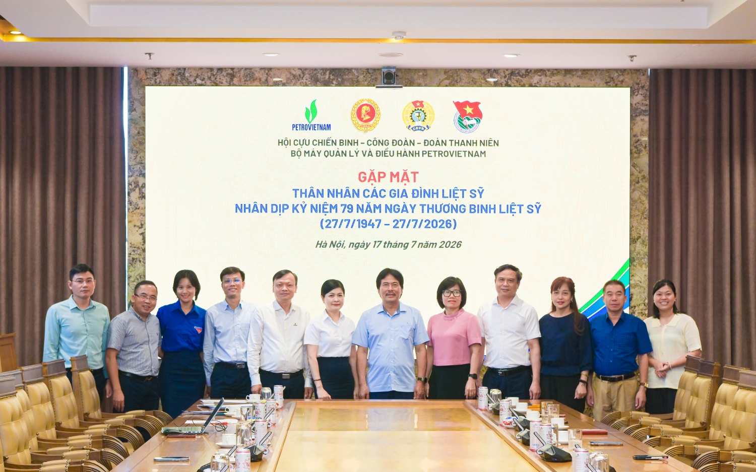 Petrovietnam gặp mặt, tri ân thân nhân gia đình liệt sĩ Bộ máy QL&ĐH Tập đoàn