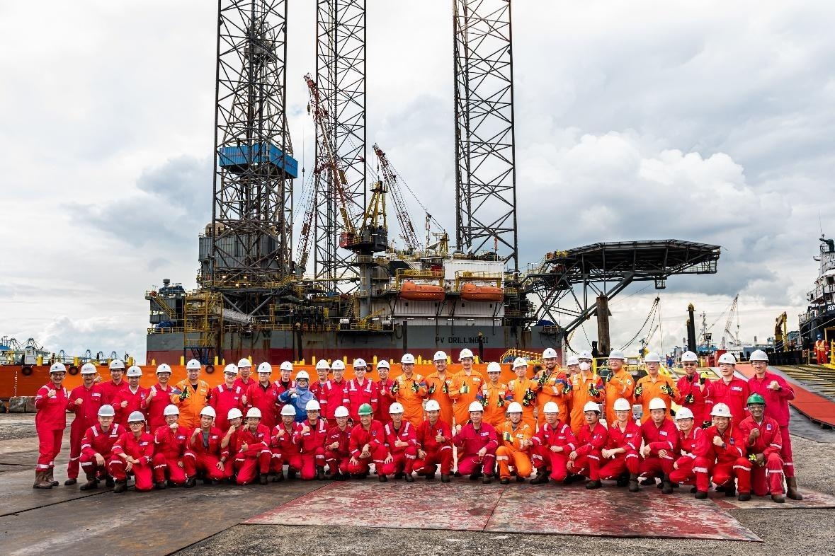 Giàn khoan PV DRILLING II cung cấp dịch vụ tại thị trường Indonesia.