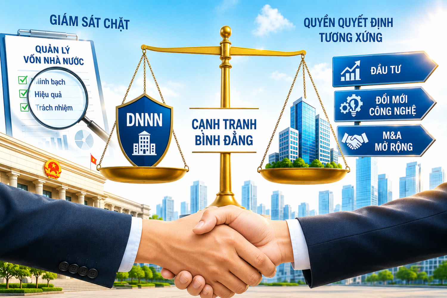 Doanh nghiệp nhà nước cần được trao quyền quyết định tương xứng với trách nhiệm. (Ảnh minh họa)