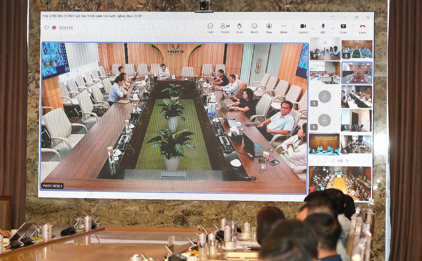 Các đại biểu tham dự trực tuyến tại các điểm cầu