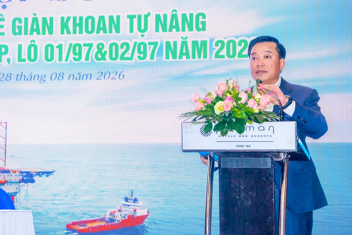 Ông Vũ Việt Hưng - Giám đốc Chi nhánh PVEP-HCM kỳ vọng chương trình khoan sớm sẽ về đích đúng kế hoạch.