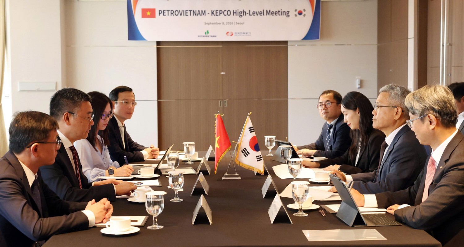 Tổng Giám đốc PETROVIETNAM Lê Mạnh Cường làm việc với KEPCO