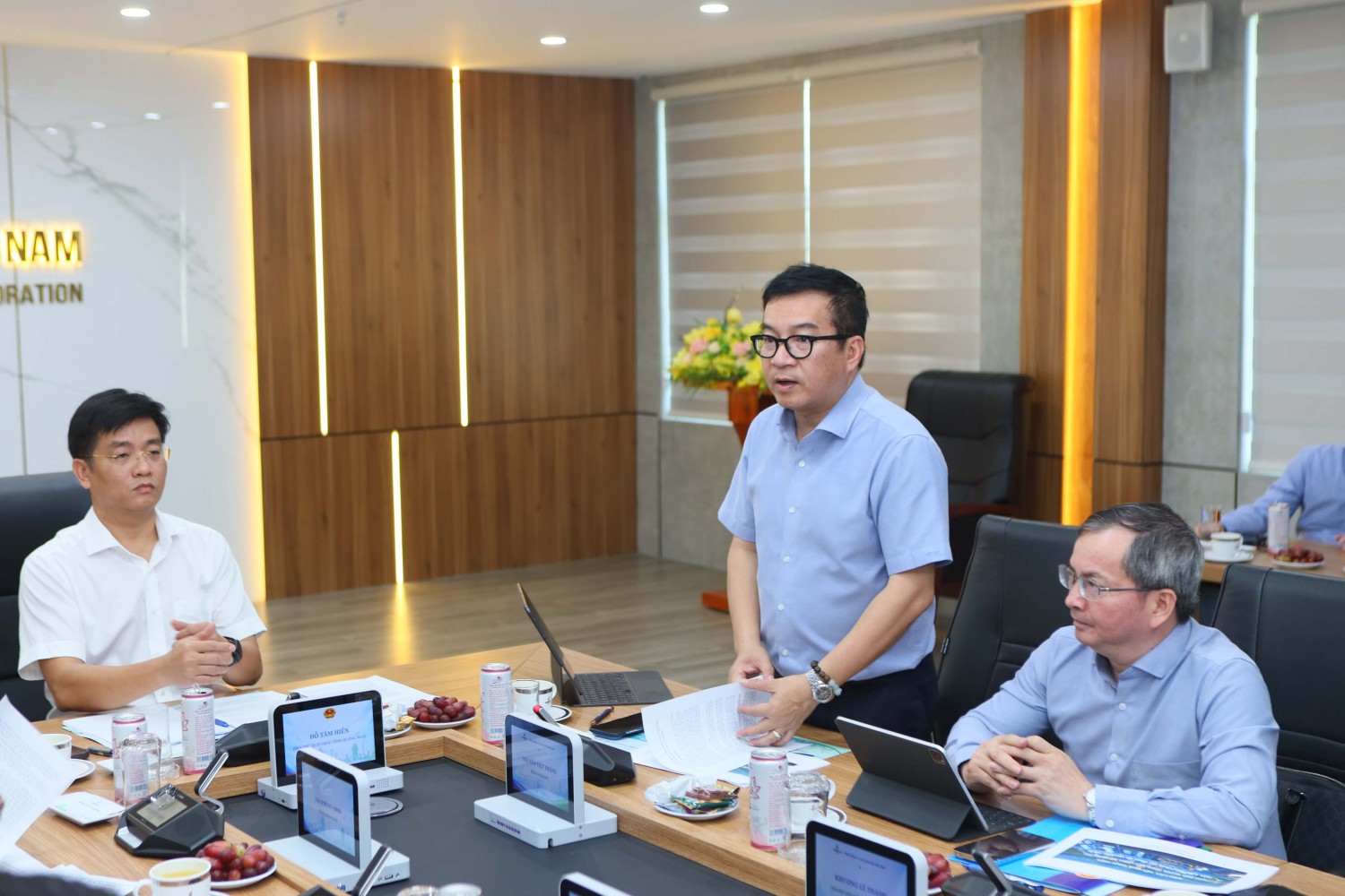 Tổng Giám đốc BSR Nguyễn Việt Thắng cam kết sẽ tiếp tục phối hợp chặt chẽ với các sở, ban, ngành và địa phương để đẩy nhanh tiến độ Dự án NCMR NMLD Dung Quất.
