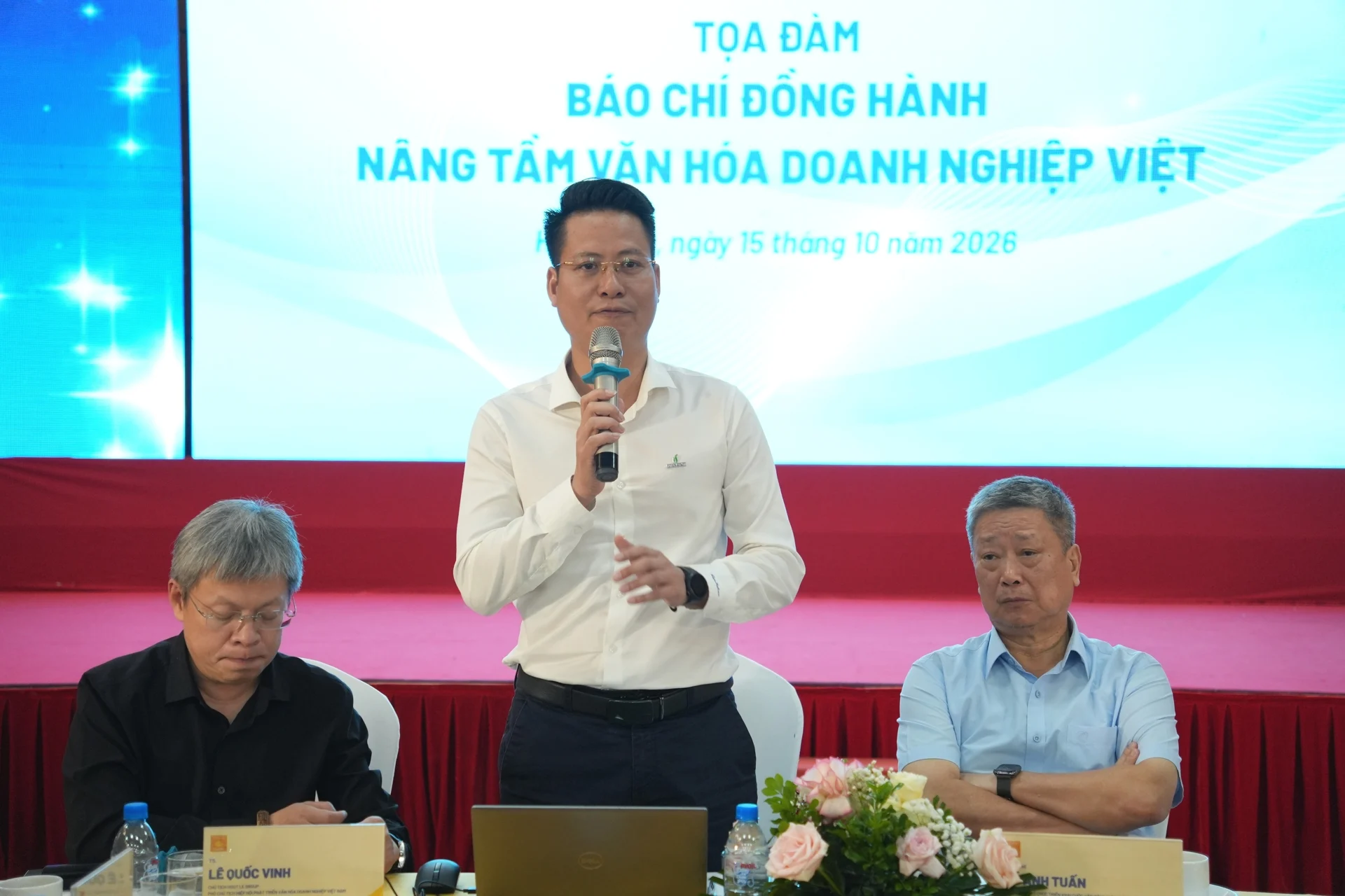 Ông Phan Sỹ Linh, Trưởng phòng Văn hóa doanh nghiệp thuộc Ban Truyền thông và văn hóa doanh nghiệp của Petrovietnam.
