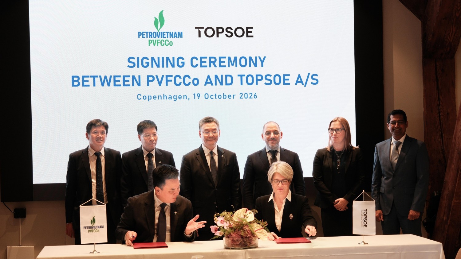 PVFCCo - Phú Mỹ và Tập đoàn Topsoe A/S (Đan Mạch) ký kết Thỏa thuận hợp tác