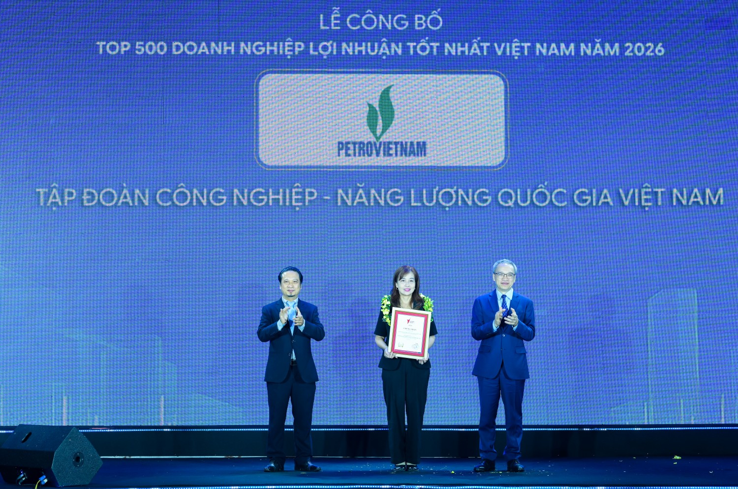 PETROVIETNAM tiếp tục dẫn đầu Top 500 Doanh nghiệp lợi nhuận tốt nhất Việt Nam 2026.