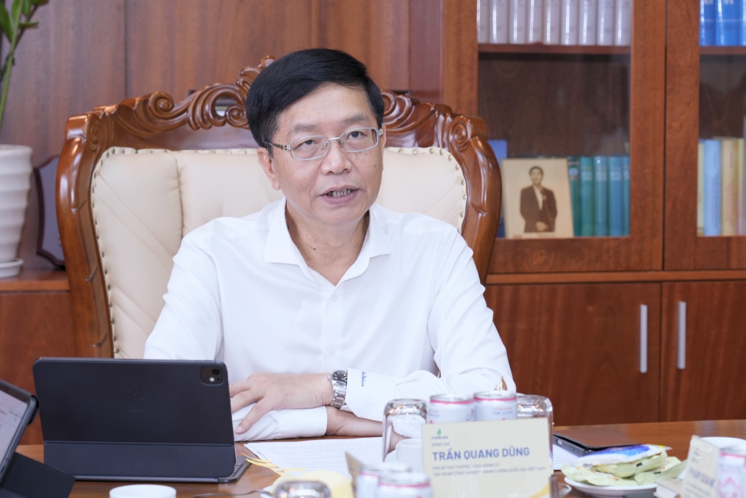 Đồng chí Trần Quang Dũng, Phó Bí thư Thường trực Đảng ủy Tập đoàn yêu cầu chuyển đổi số phải đi vào thực chất, lấy hiệu quả công việc làm thước đo.