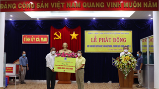 PVCFC trao tặng 1 tỷ đồng vào Quỹ phòng chống dịch bệnh Covid-19 tỉnh Cà Mau