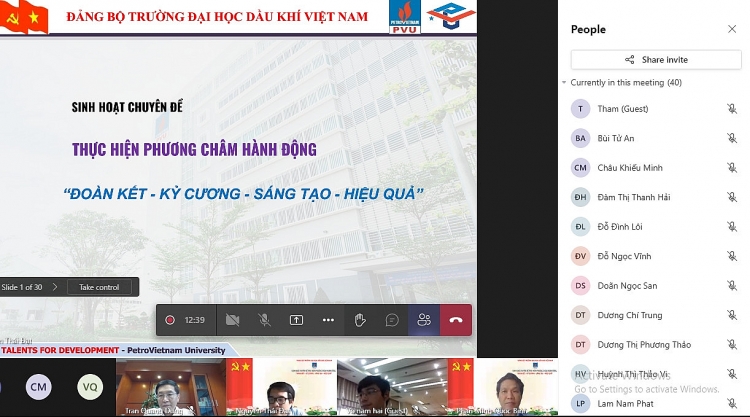 Đảng bộ PVU phát huy tinh thần Văn hóa Dầu khí, thực hiện phương châm hành động “Đoàn kết - Kỷ cương - Sáng tạo - Hiệu quả””