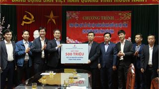 Petrovietnam ủng hộ chương trình Tết vì người nghèo tỉnh Thái Bình 500 triệu đồng
