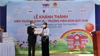 Khánh thành điểm trường Xóm Vẹ, huyện Lạc Sơn, tỉnh Hòa Bình do PVEP tham gia tài trợ