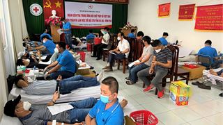 Người lao động Vietsovpetro tích cực tham gia chương trình hiến máu tình nguyện năm 2022