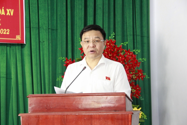 Đồng chí Lê Mạnh Hùng tiếp xúc cử tri xã Thới Bình, huyện Thới Bình, Cà Mau Đồng chí Lê Mạnh Hùng tiếp xúc cử tri xã Thới Bình, huyện Thới Bình, Cà Mau