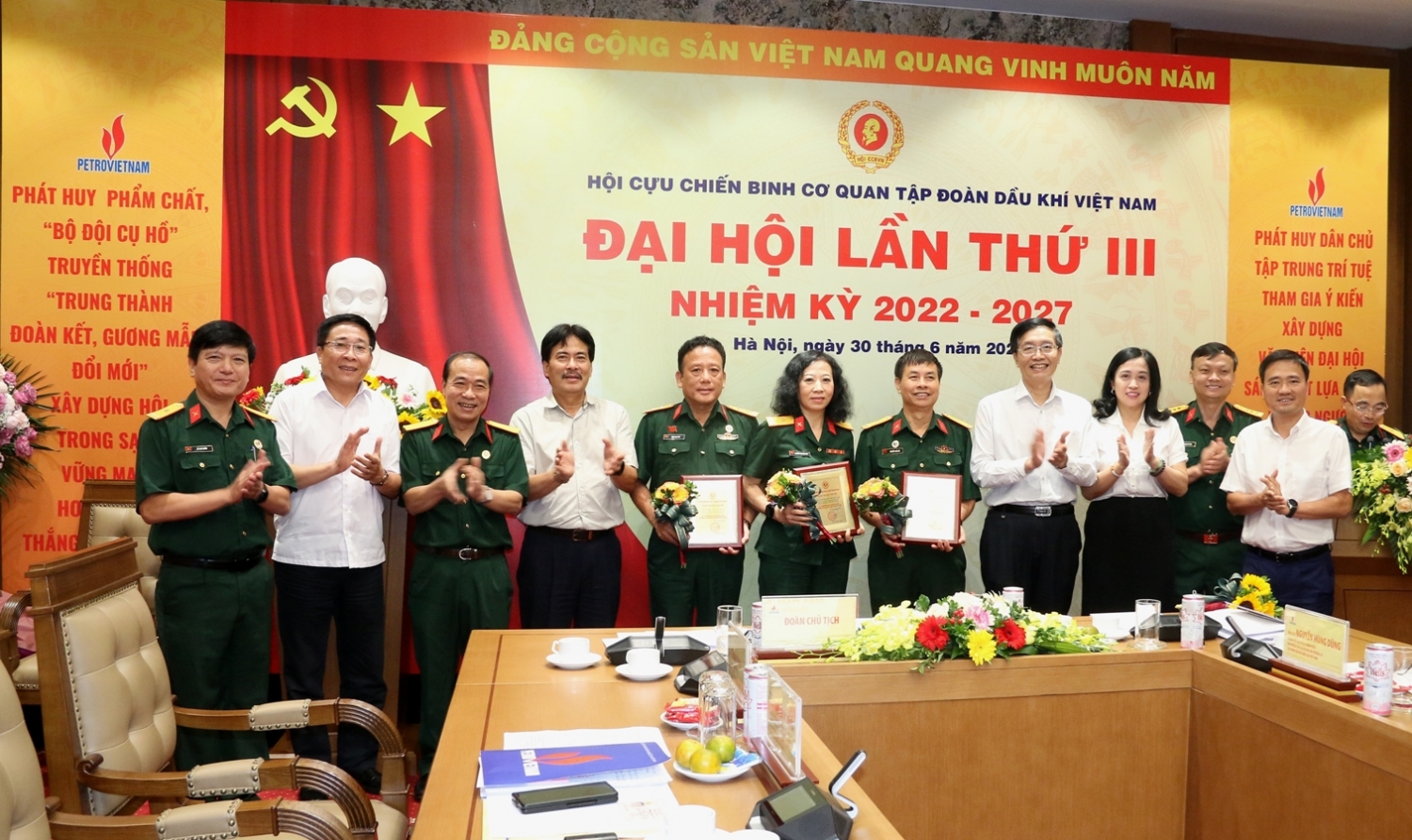 Đại hội đại biểu Hội CCB Cơ quan Tập đoàn lần III, nhiệm kỳ 2022-2027 thành công tốt đẹp