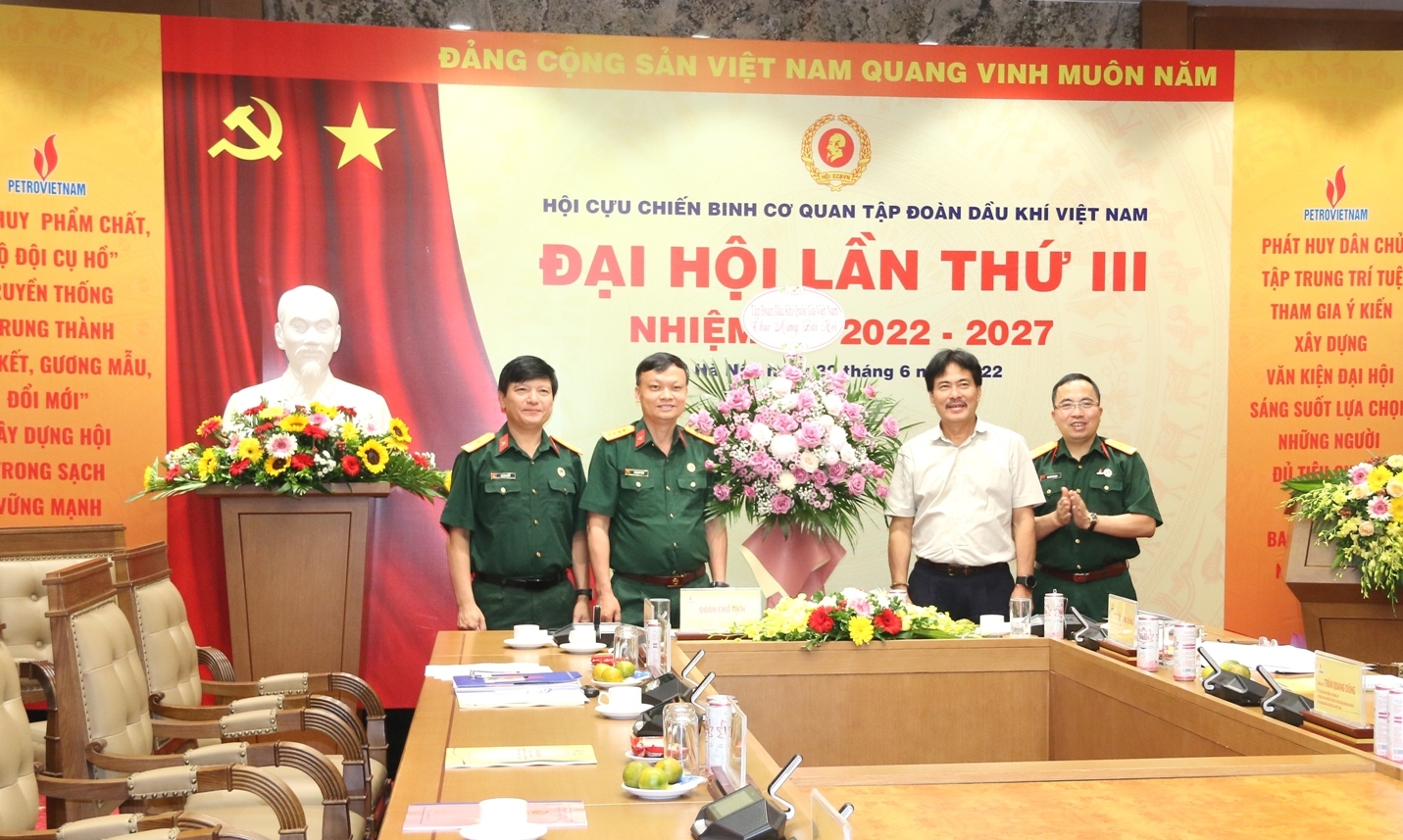 Đại hội đại biểu Hội CCB Cơ quan Tập đoàn lần III, nhiệm kỳ 2022-2027 thành công tốt đẹp