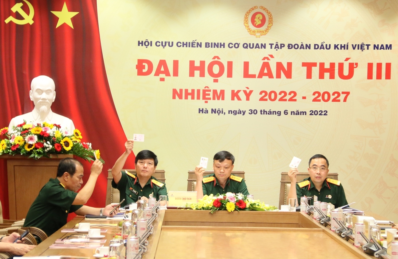 Đại hội đại biểu Hội CCB Cơ quan Tập đoàn lần III, nhiệm kỳ 2022-2027 thành công tốt đẹp