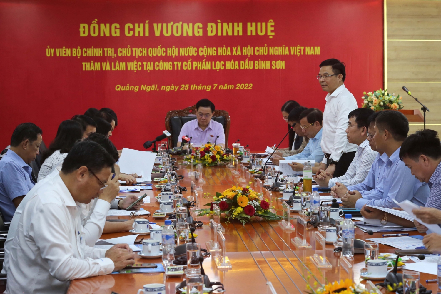 Chủ tịch Quốc hội Vương Đình Huệ thăm và làm việc tại BSR Chủ tịch Quốc hội Vương Đình Huệ thăm và làm việc tại BSR
