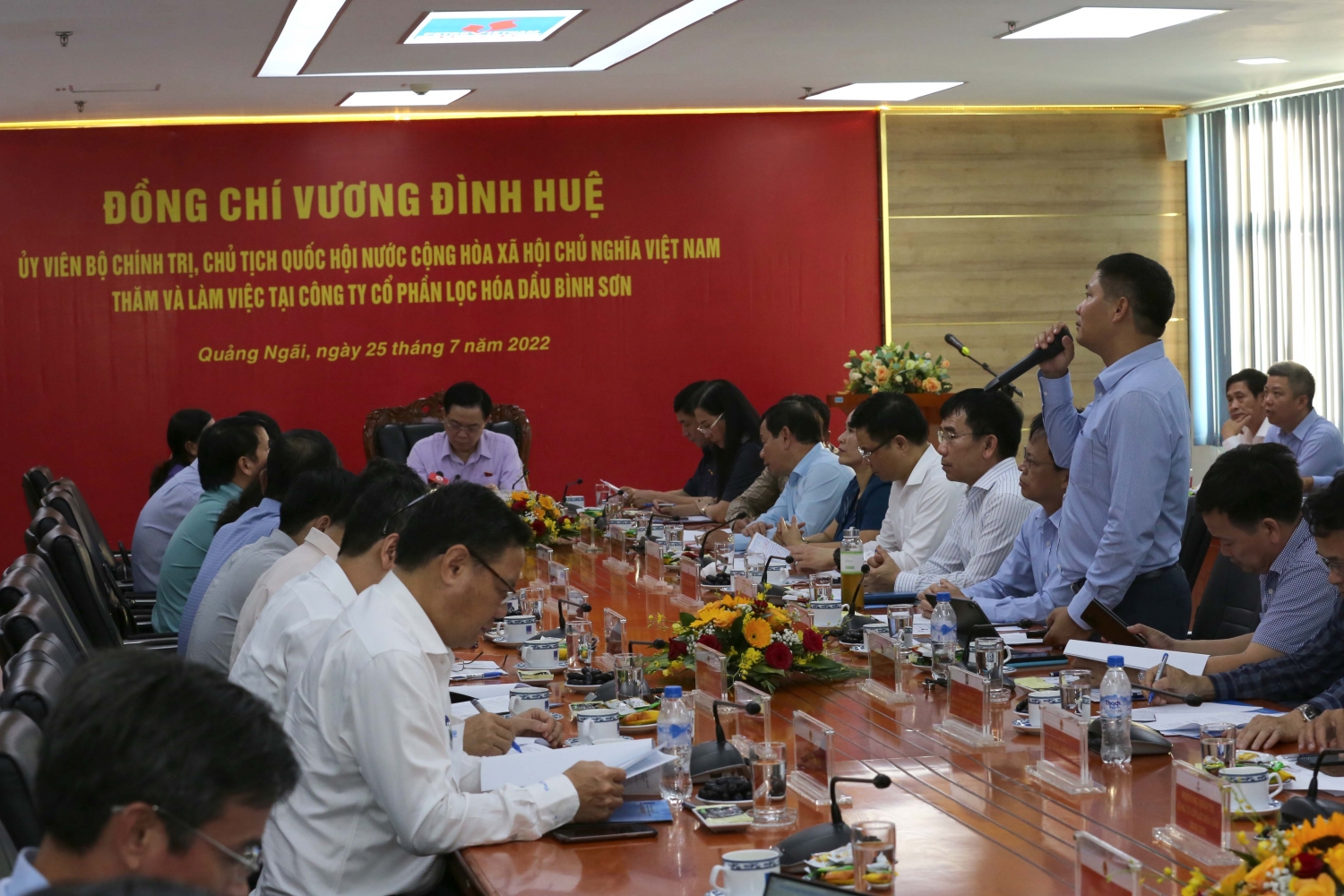 Đồng chí Vương Đình Huệ thăm và làm việc tại BSR Đồng chí Vương Đình Huệ thăm và làm việc tại BSR