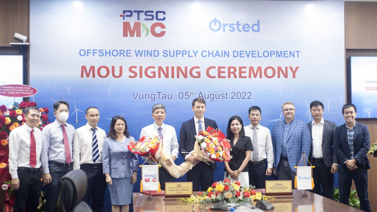 PTSC M&C khởi động quan hệ hợp tác với Ørsted trong các dự án điện gió ngoài khơi”