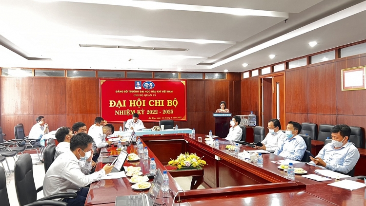 Chi bộ Quản lý Đảng bộ PVU tổ chức thành công Đại hội nhiệm kỳ 2022-2025 Chi bộ Quản lý Đảng bộ PVU tổ chức thành công Đại hội nhiệm kỳ 2022-2025