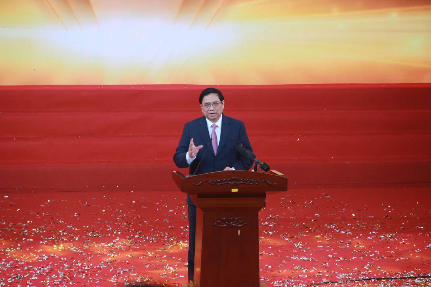Thủ tướng Phạm Minh Chính phát biểu chỉ đạo tại buổi lễ