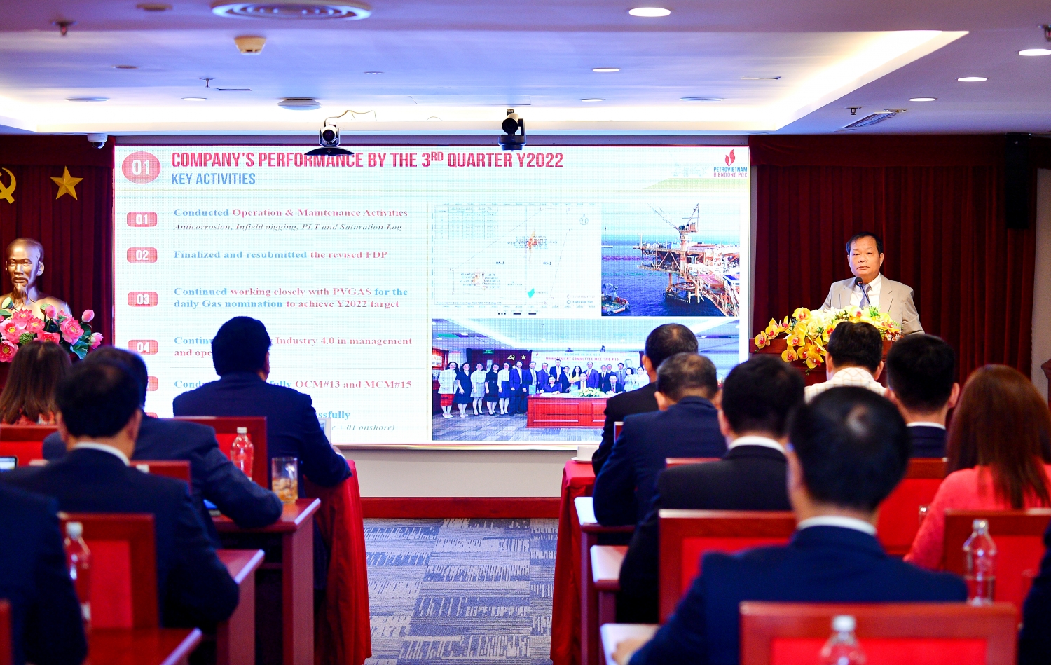 Ô Phan Tuấn Anh - TP Kế hoạch Dự án báo cáo về các chỉ tiêu SXKD 9 tháng đầu năm