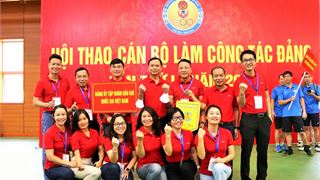 Đội kéo co của Đảng ủy Petrovietnam đoạt hạng 3 tại Hội thao cán bộ làm công tác đảng lần thứ I Đảng ủy khối